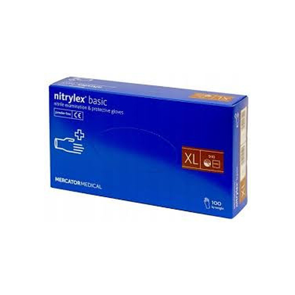 Pirštinės Nitrylex XL 100 vnt. | Nitrilinės Pirštinės